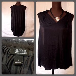Silky sleeveless top