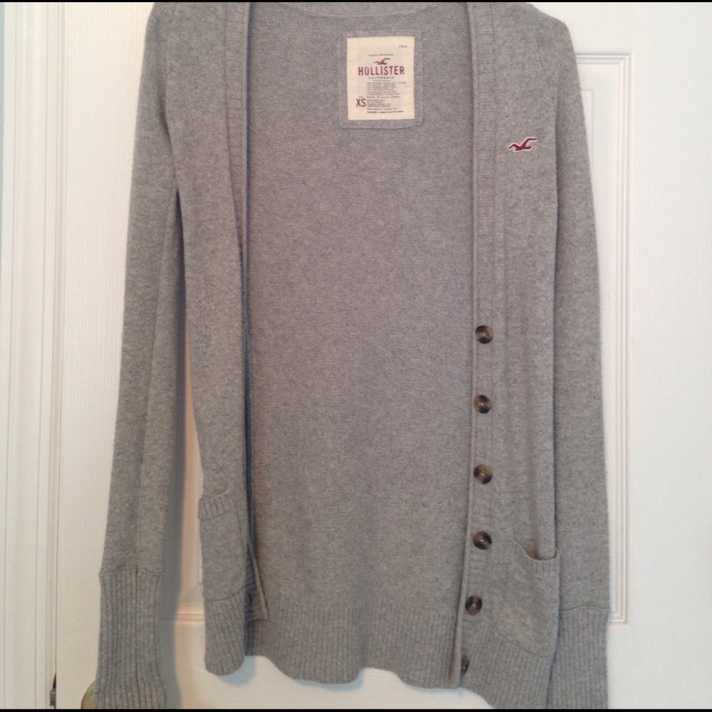 Gray cardigan
