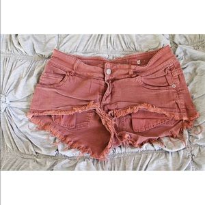 Brandy Melville Rust Jean Shorts