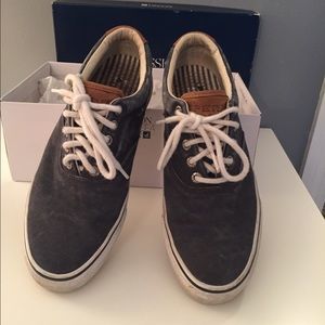 Men's Striper  Navy Salt Washed Twill Sneaker