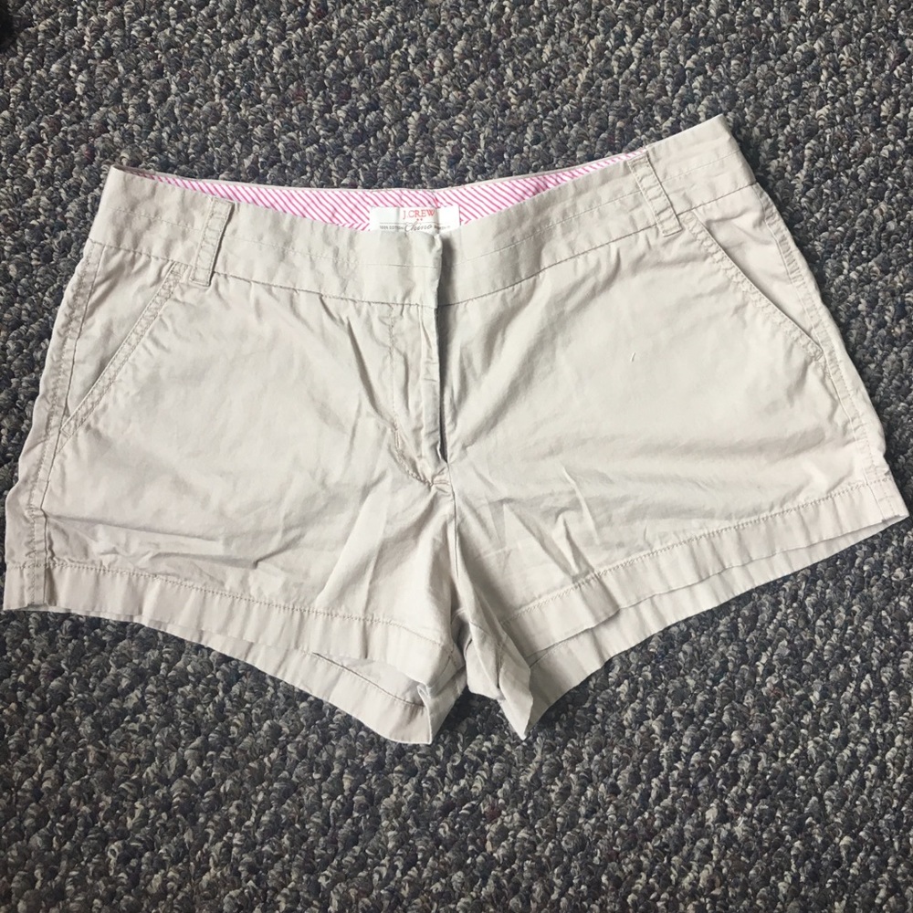 J. Crew khaki chino shorts