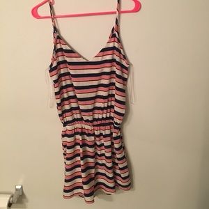 Red white and blue romper