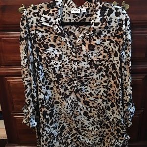 Leopard print blouse