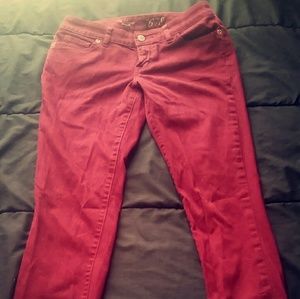 Sz 4 darker in person* burgundy jeans