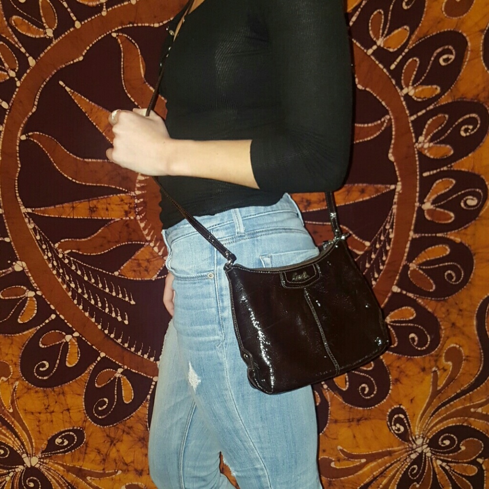 COACH Brown Leather Swingbag