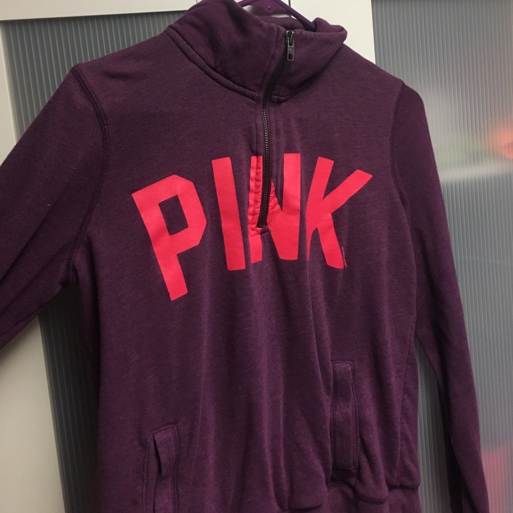 Pink half zip
