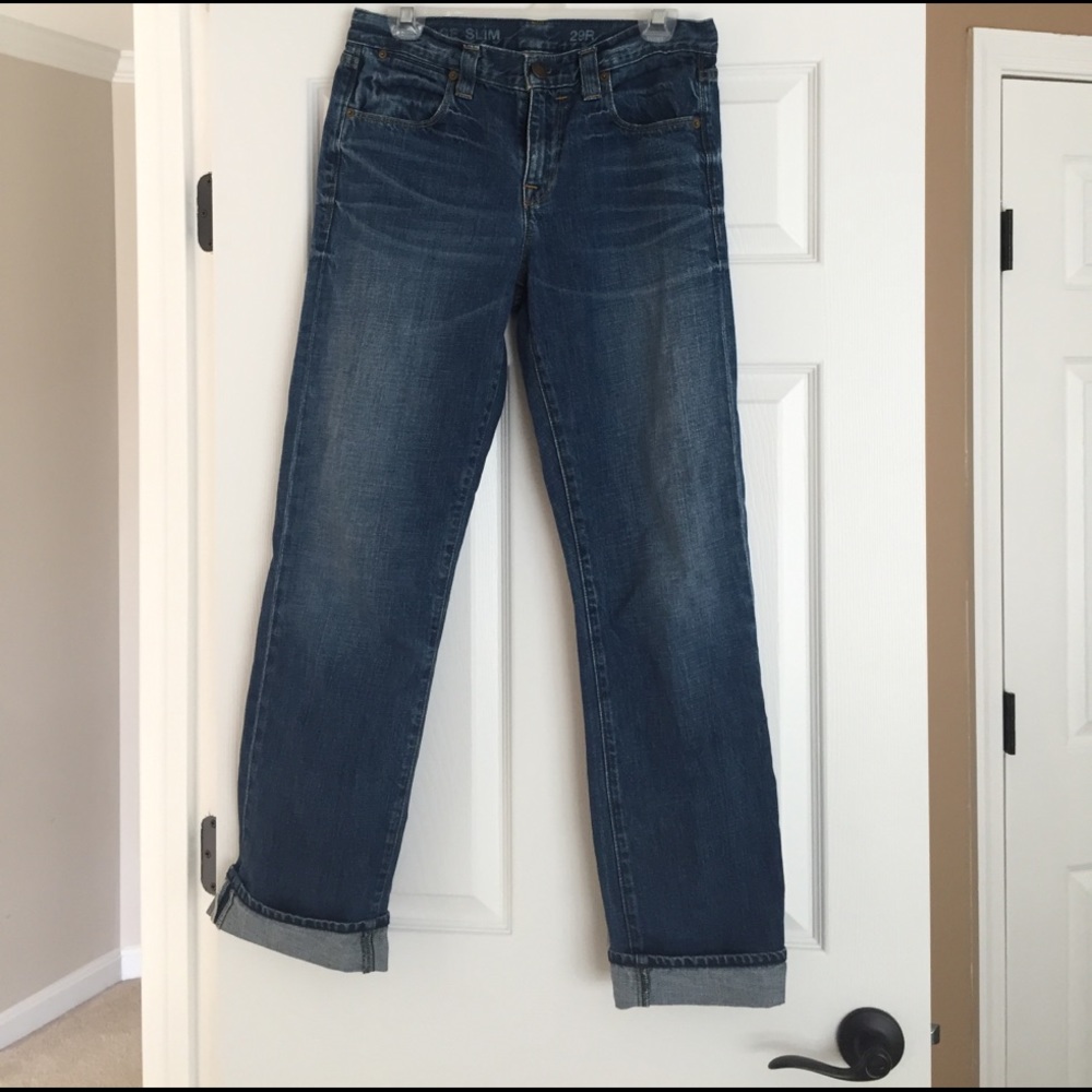 J crew boyfriend relaxed jeans