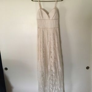 Lace ankle to floor length maxi