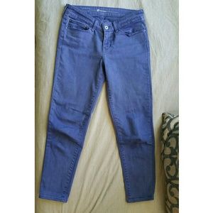 Levi's Demi Curve Skinny Cropped Purple Jeans