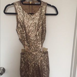 Gold Sequined Dress