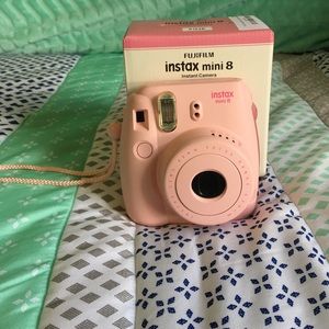 Pink Instax Mini 8 Polaroid Camera
