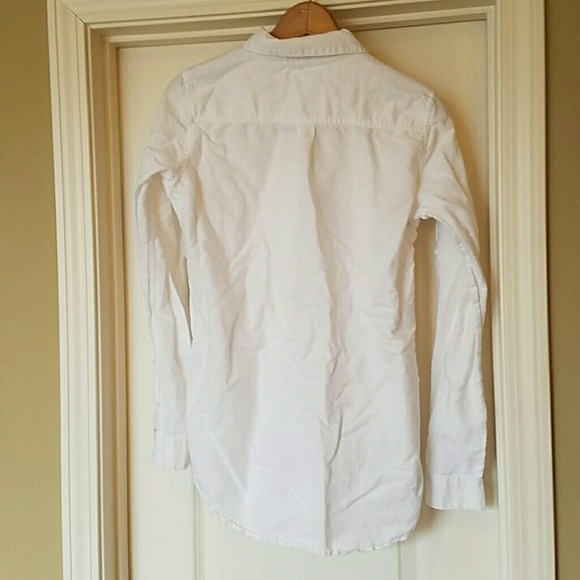 Anthropologie Isabella Sinclair White Linen Shirt - Picture 3 of 3