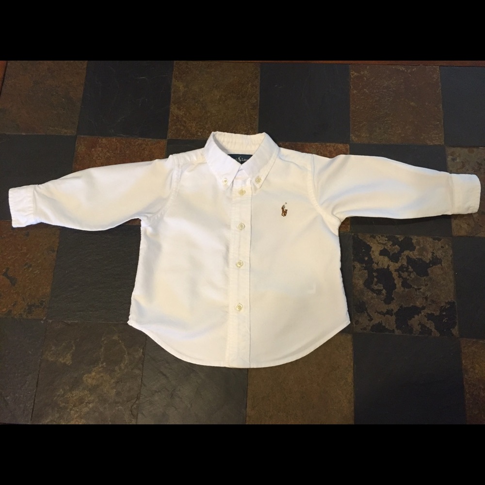 Ralph Lauren Long Sleeve Button-Up 12 Months