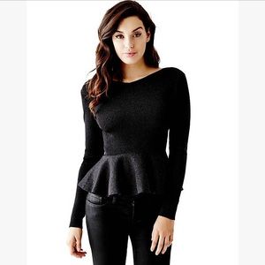 Guess Scarla Zip peplum sweater