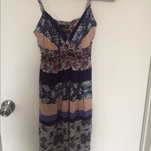 Aqua Printed Dress