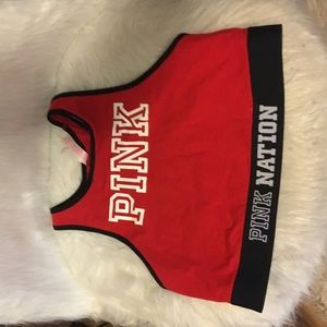 PINK high neck bralette