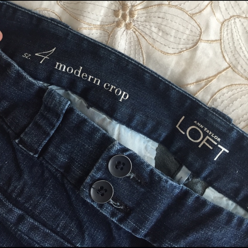 LOFT cropped jeans
