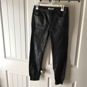 Leather Look Joggers!