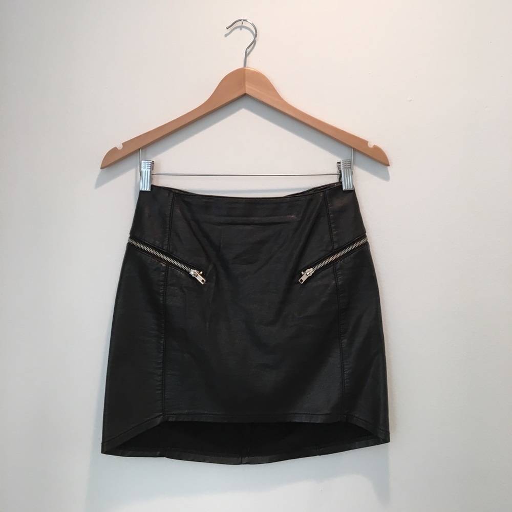 Pleather skirt