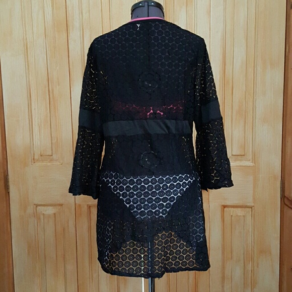 Bell Sleeve Lace Cover Up - Picture 3 of 4