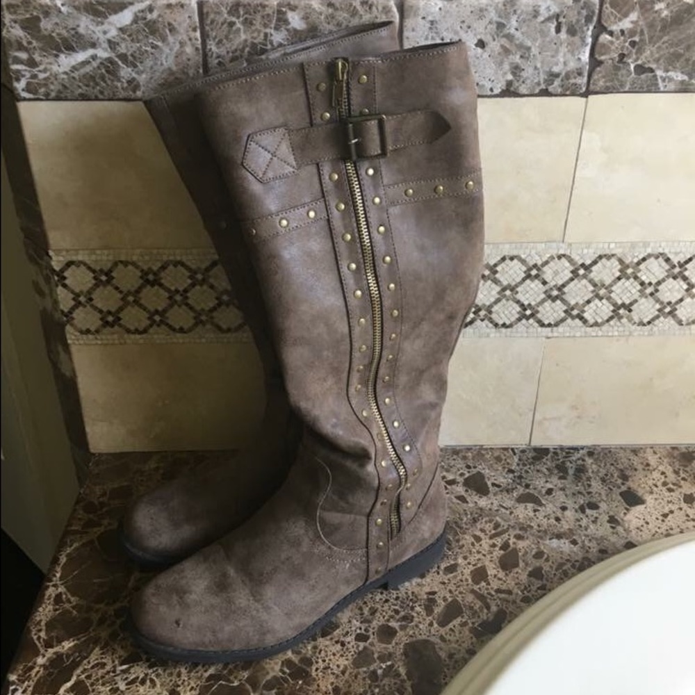 Studded Riding Boots