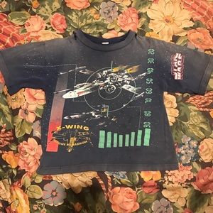 90's Vintage Cropped Star Wars Tee