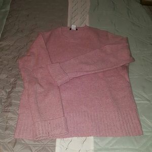 Pink crew neck sweater