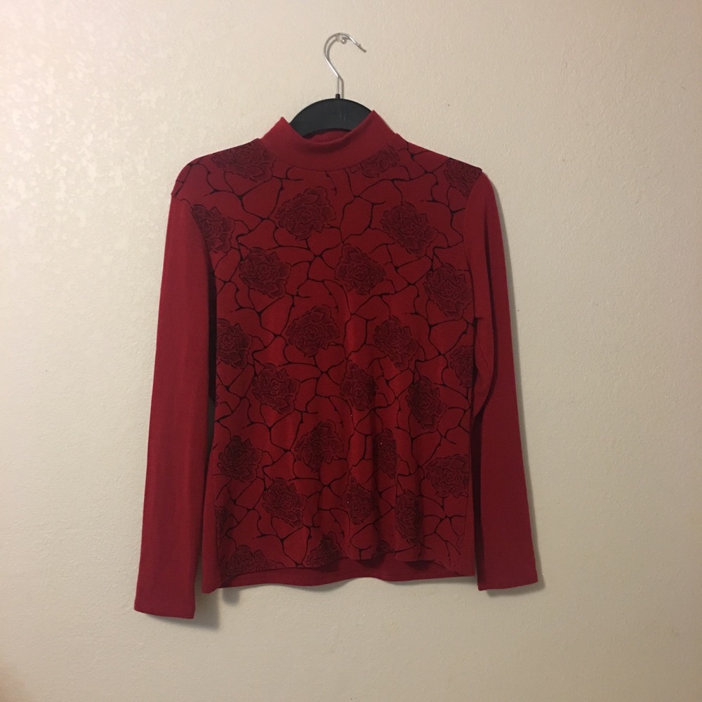 Low turtle neck Stretchy top