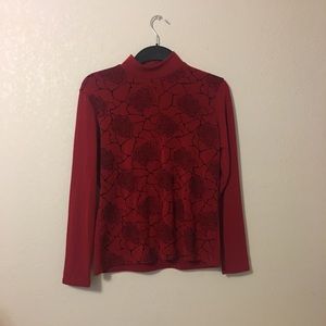 Low turtle neck Stretchy top