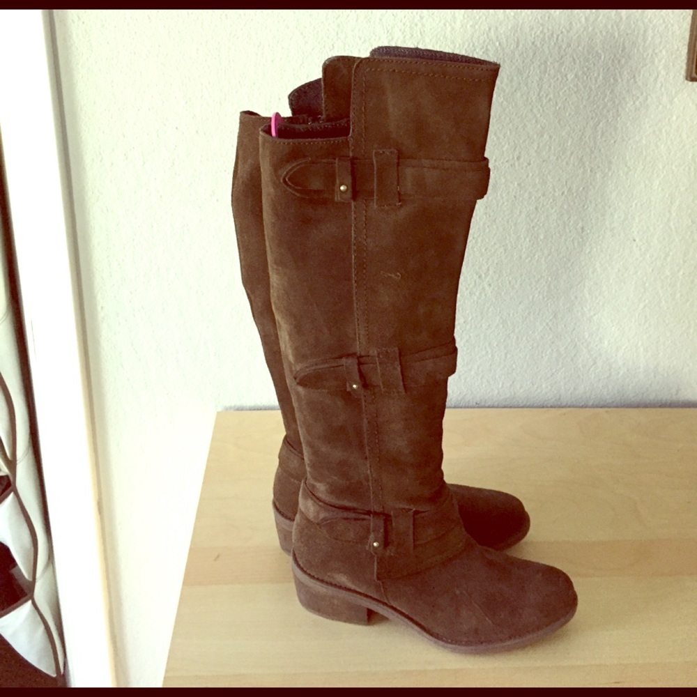 Suede High top Calvin Klein boots