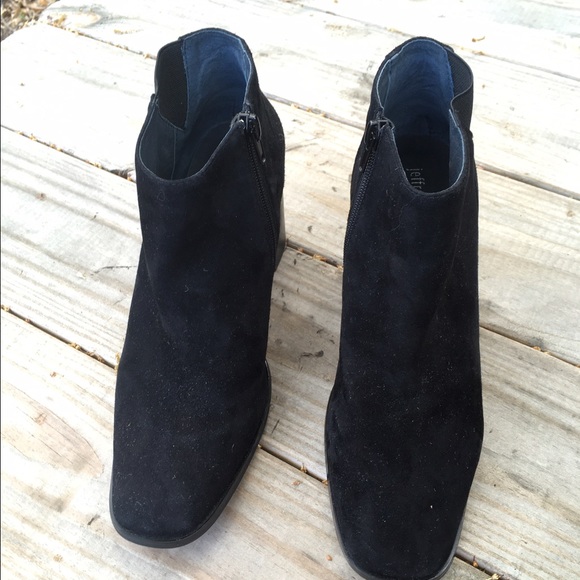 Black Suede Jeffrey Campbell Heeled Boots - Picture 2 of 4