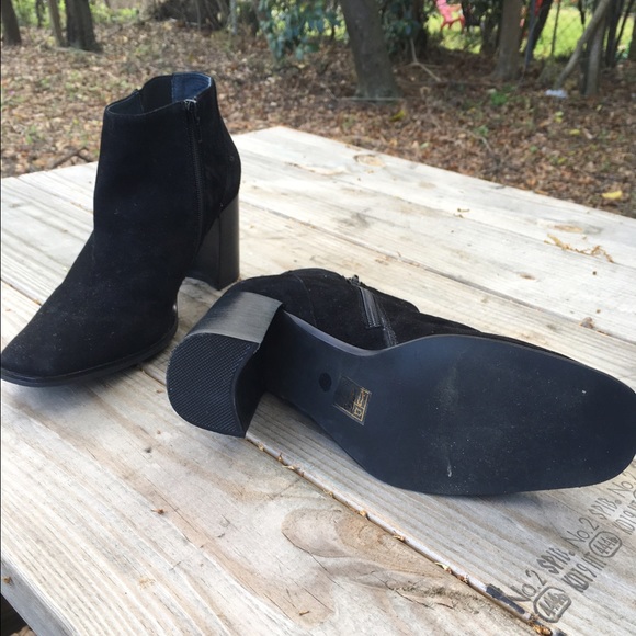 Black Suede Jeffrey Campbell Heeled Boots - Picture 3 of 4