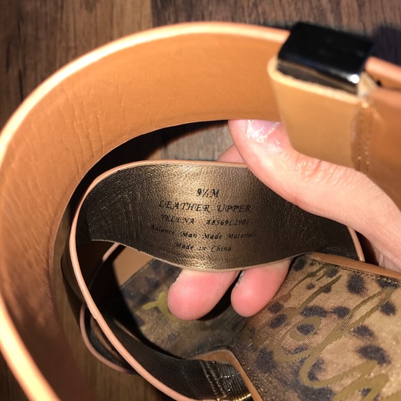 9.5 Sam Edelman Yelena Strappy Heel Sandals Gold - Picture 5 of 7