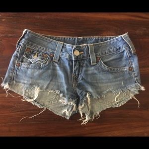 True Religion cut off shorts
