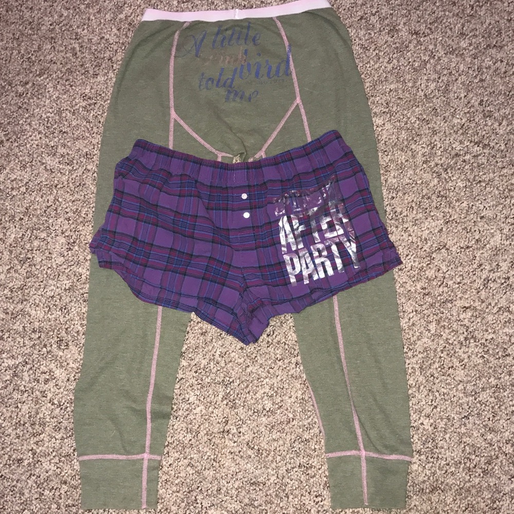 Pink Victoria secret  pants and pink vs shorts
