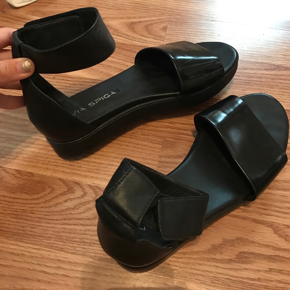 Via Spiga Black Sandals