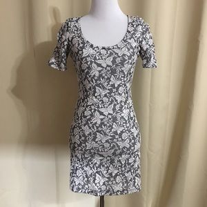 Wet Seal Floral Bodycon Mini Dress