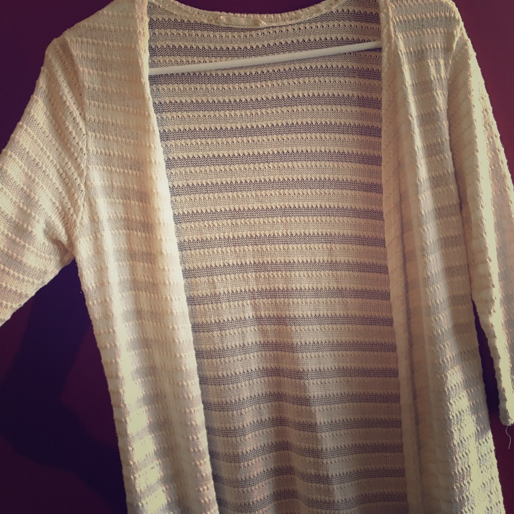 Long Cream Sweater