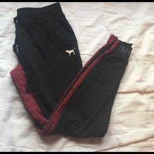 Black VS Pink Sweatpants