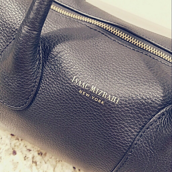 Isaac Mizrahi leather satchel crossbody handbag - Picture 2 of 7
