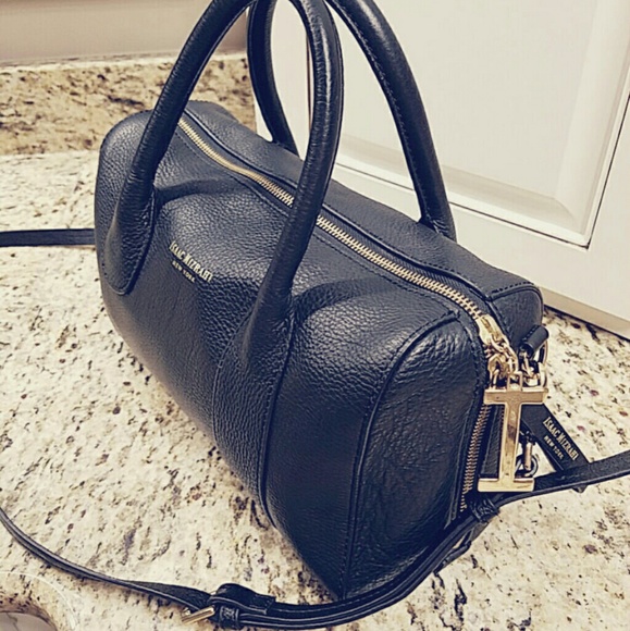 Isaac Mizrahi leather satchel crossbody handbag - Picture 3 of 7