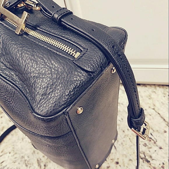 Isaac Mizrahi leather satchel crossbody handbag - Picture 5 of 7