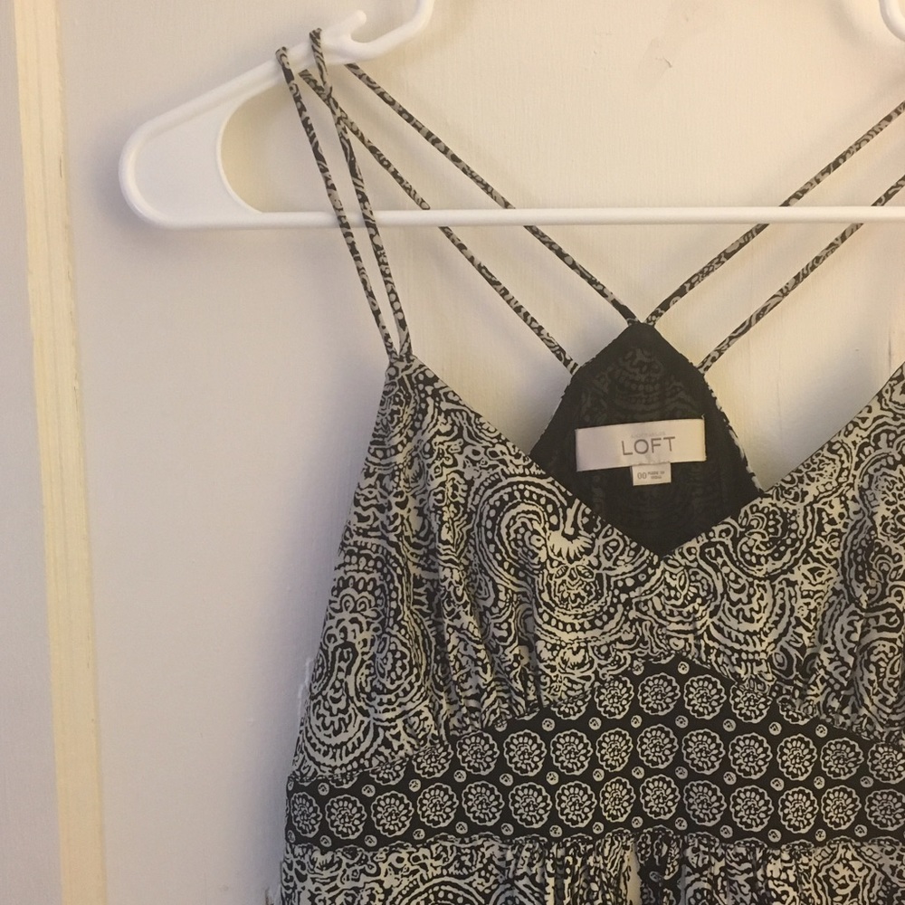 LOFT Printed Maxi Dress