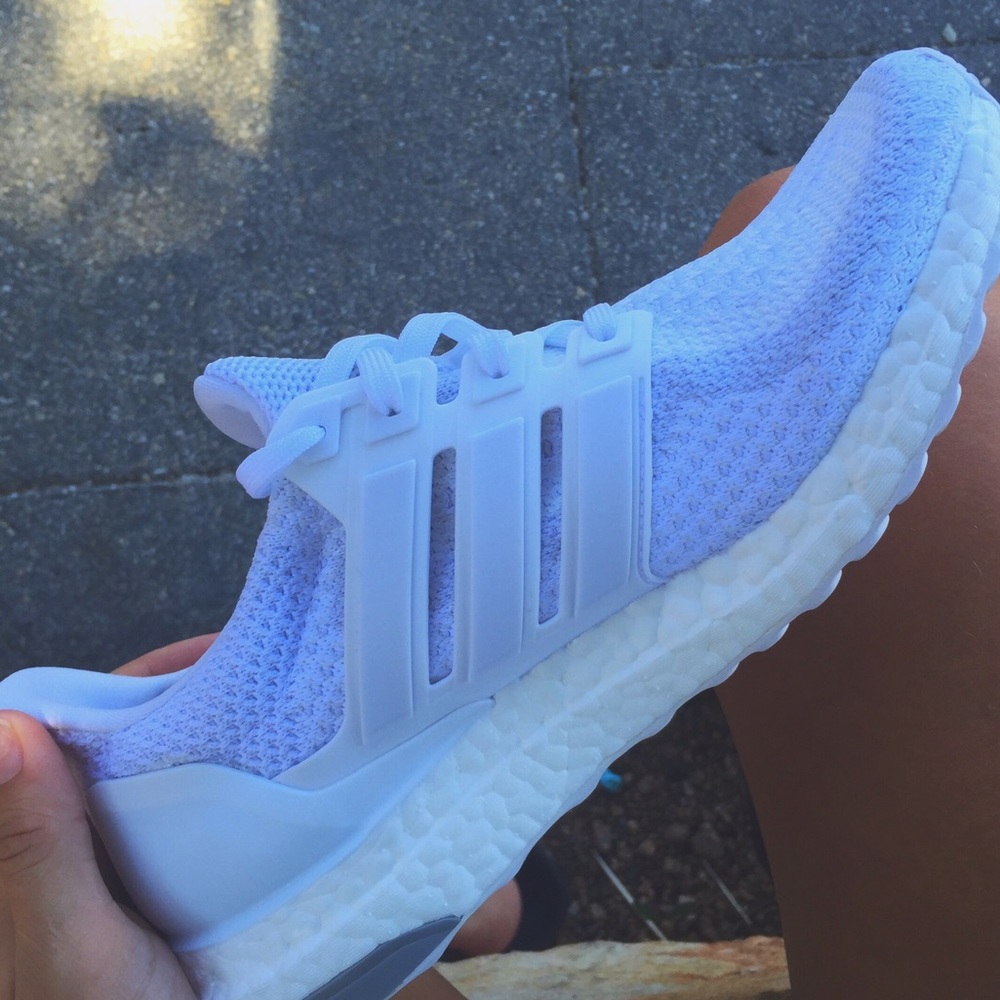 White Adidas Ultra Boost