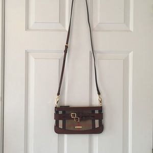 Burberry cross body wristlet