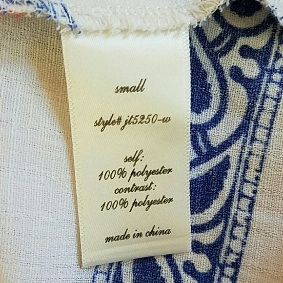 Red, white and blue off the should top. - Picture 6 of 7