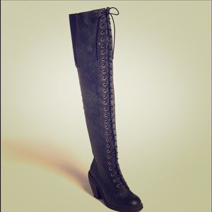 jeffrey campbell newcastle knee high boots