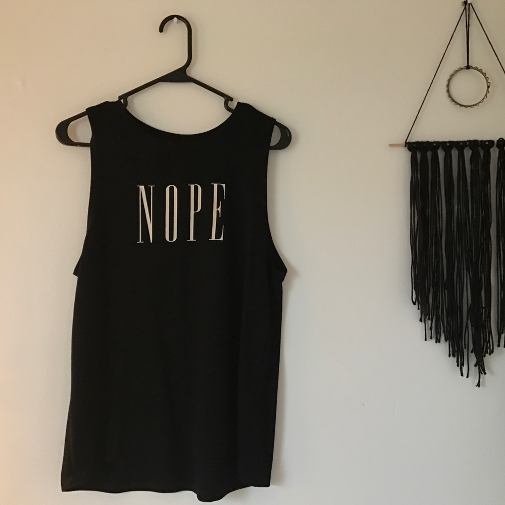 NOPE tank top