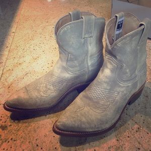 Frye cream booties