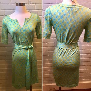 SOLD Lily Pulitzer 100% Silk Tie-Waist Dress